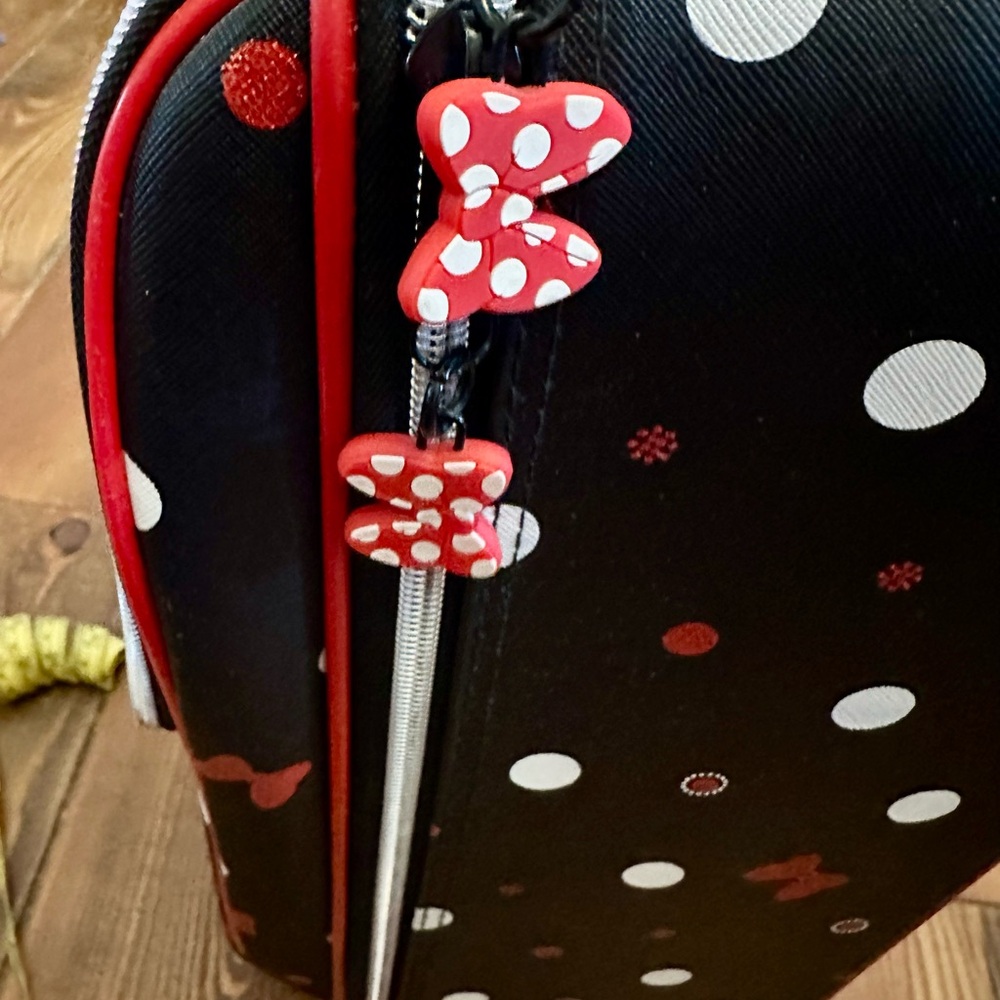 Minnie Mouse “Best Day Ever” Polka Dot Rolling Suitcase from Disney Parks - Picture 10 of 15